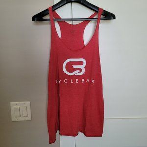 CycleBar ladies racerback tank with CB logo
